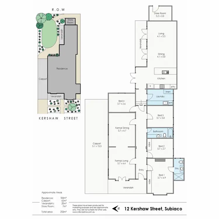 Floorplan of Homely house listing, 12 Kershaw Street, Subiaco WA 6008