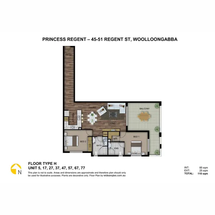 Floorplan of Homely apartment listing, 47/45 Regent Street, Woolloongabba QLD 4102