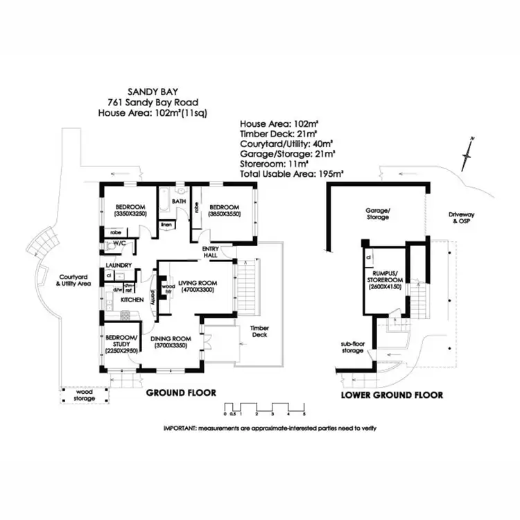 Floorplan of Homely house listing, 761 Sandy Bay Road, Sandy Bay TAS 7005