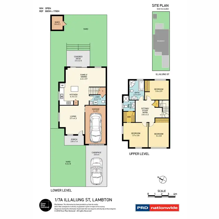 Floorplan of Homely townhouse listing, 1/7a Illalung Road, Lambton NSW 2299