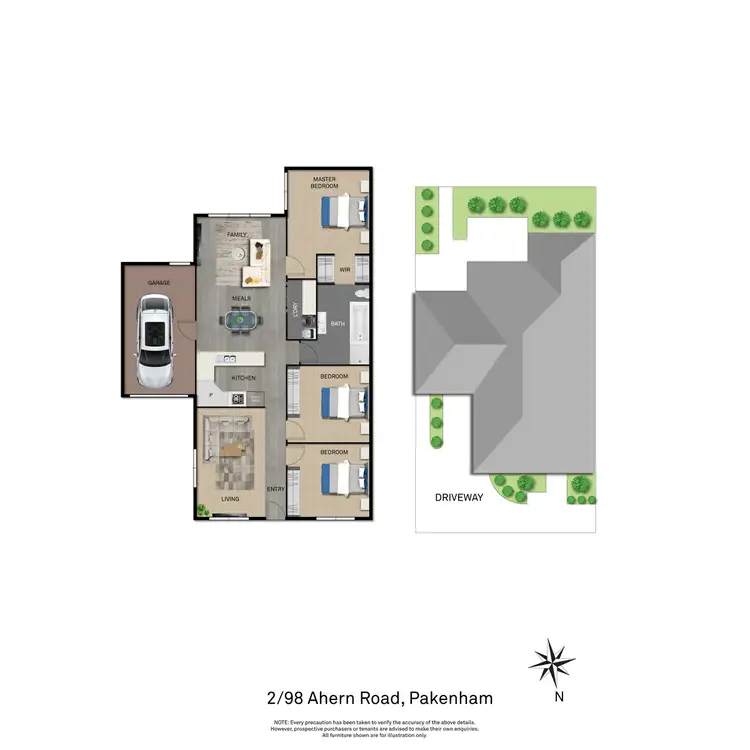 Floorplan of Homely house listing, 2/98-100 Ahern Road, Pakenham VIC 3810