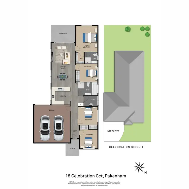 Floorplan of Homely house listing, 18 Celebration Circuit, Pakenham VIC 3810
