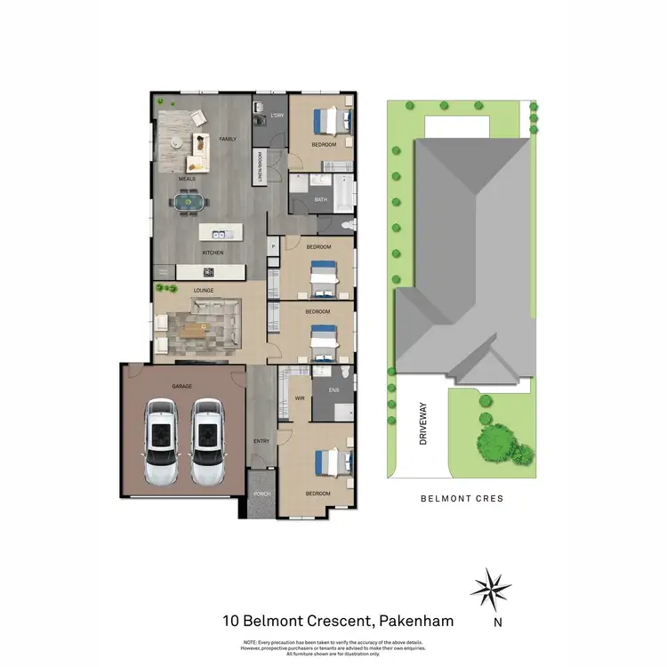 Floorplan of Homely house listing, 10 Belmont Crescent, Pakenham VIC 3810