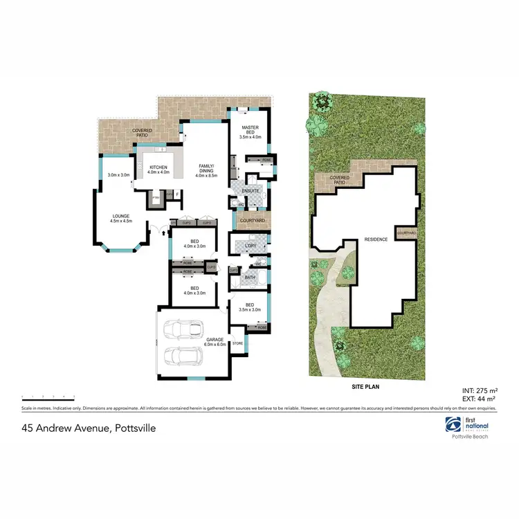 Floorplan of Homely house listing, 45 Andrew Avenue, Pottsville NSW 2489