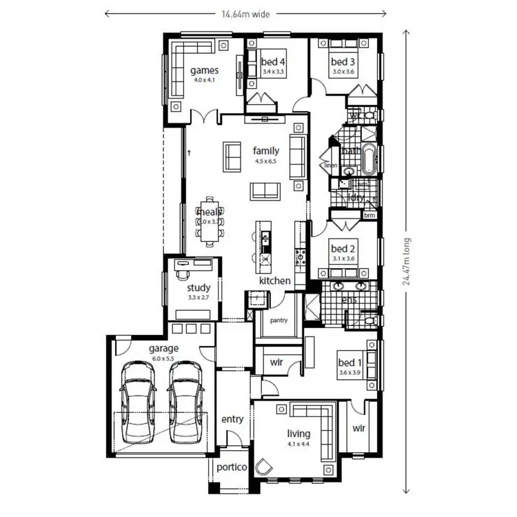 Floorplan of Homely house listing, 55 Maygar Avenue, Wodonga VIC 3690