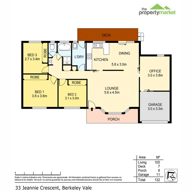 Floorplan of Homely house listing, 33 Jeannie Crescent, Berkeley Vale NSW 2261