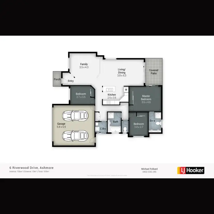 Floorplan of Homely house listing, 6 Riverwood Drive, Ashmore QLD 4214