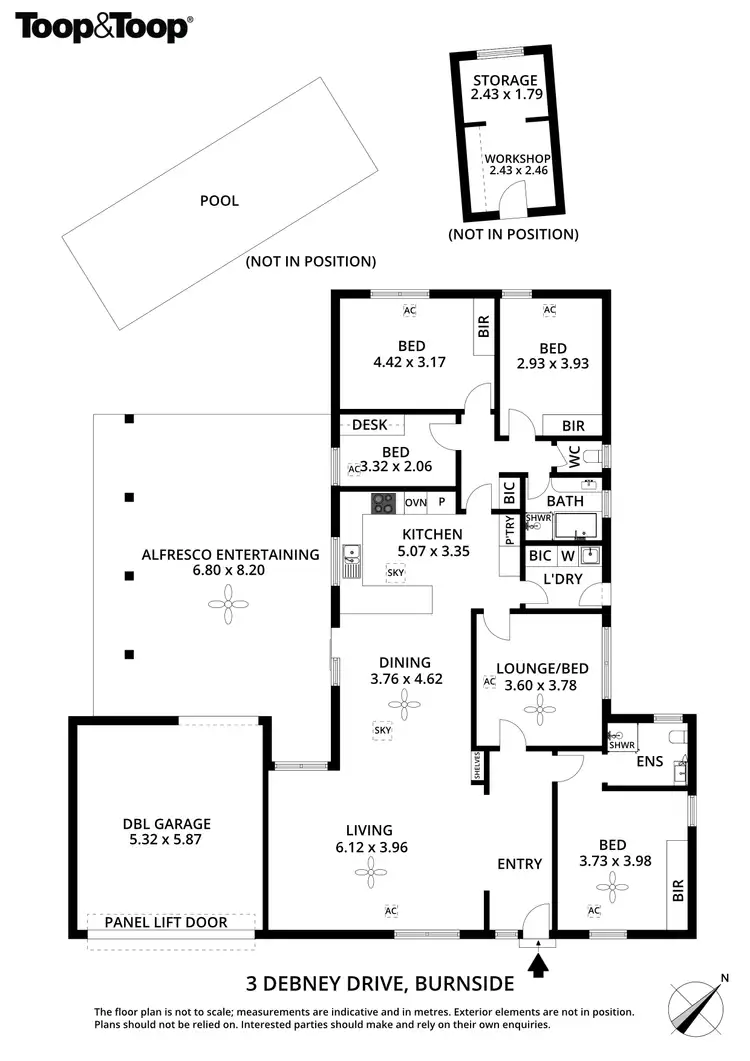 Floorplan of Homely house listing, 3 Debney Drive, Burnside SA 5066