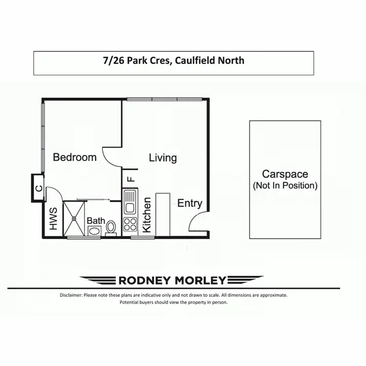 Floorplan of Homely apartment listing, 7/26 Park Crescent, Caulfield North VIC 3161