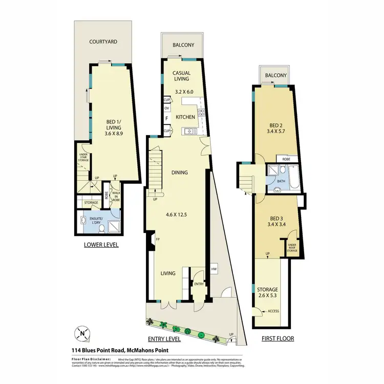 Floorplan of Homely house listing, 114 Blues Point Road, Mcmahons Point NSW 2060