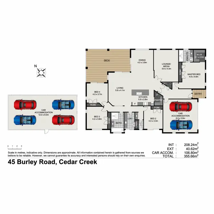 Floorplan of Homely house listing, 45 Burley Road, Cedar Creek QLD 4520