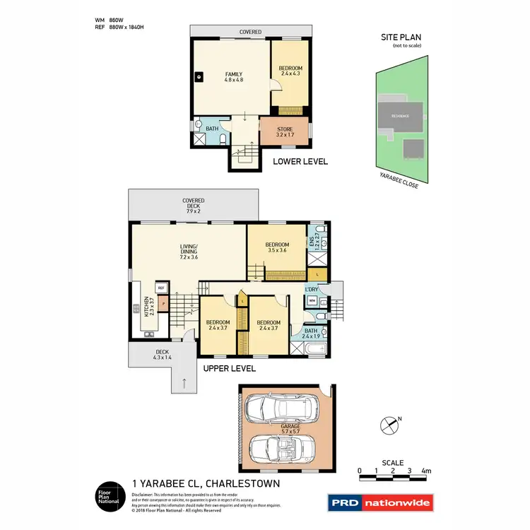 Floorplan of Homely house listing, 1 Yarrabee Close, Charlestown NSW 2290