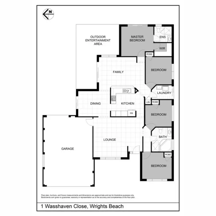 Floorplan of Homely house listing, 1 Wasshaven Close, Wrights Beach NSW 2540