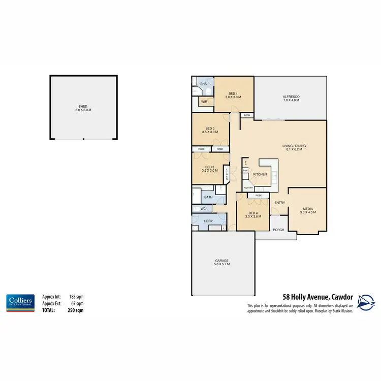 Floorplan of Homely house listing, 58 Holly Avenue, Cawdor QLD 4352