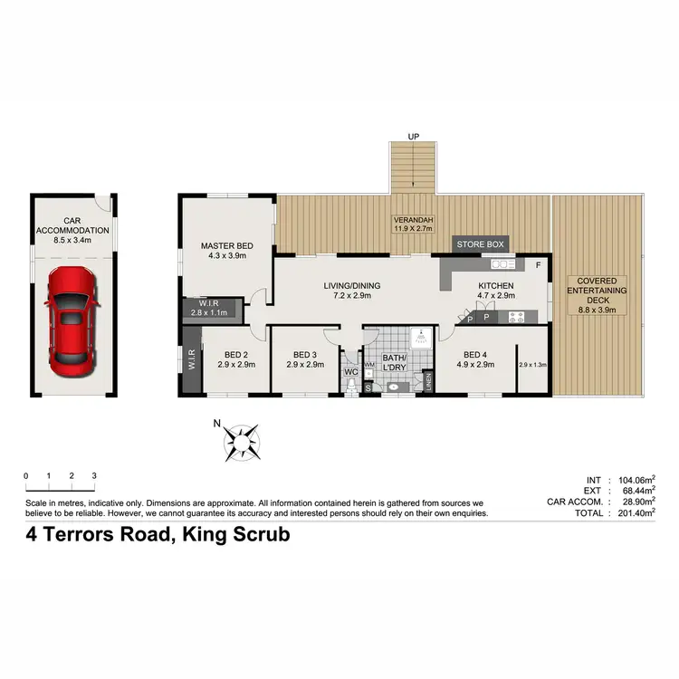 Floorplan of Homely house listing, 4 Terrors Road, King Scrub QLD 4521
