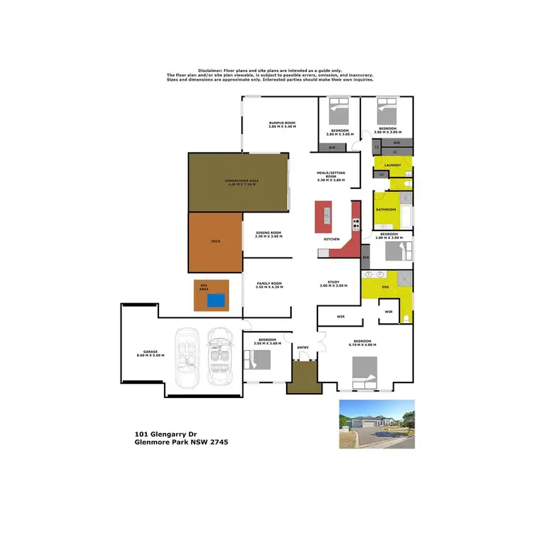 Floorplan of Homely house listing, 101 Glengarry Drive, Glenmore Park NSW 2745