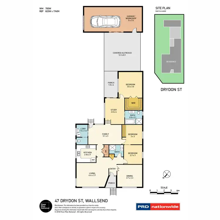 Floorplan of Homely house listing, 47 Drydon Street, Wallsend NSW 2287