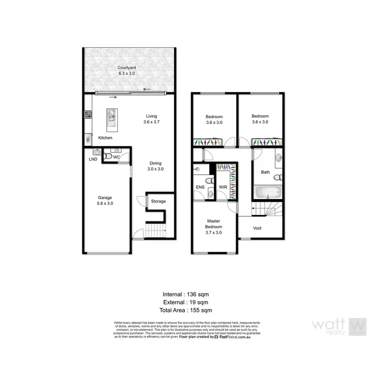Floorplan of Homely townhouse listing, 2/14 Jennings Street, Zillmere QLD 4034