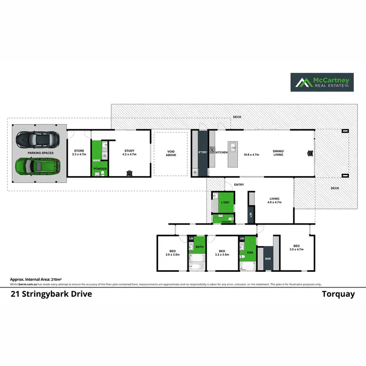 Floorplan of Homely house listing, 21 Stringybark Drive, Torquay VIC 3228