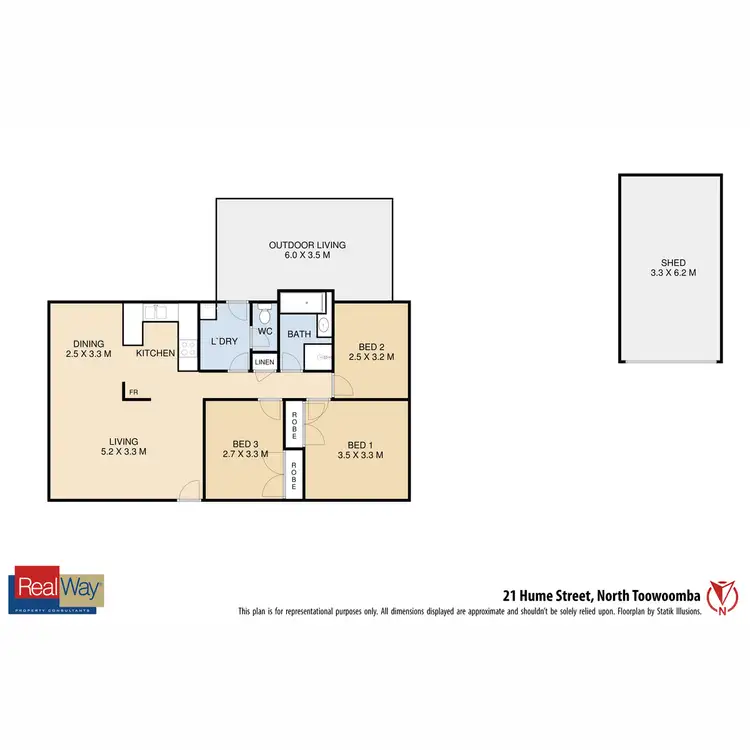 Floorplan of Homely house listing, 21 Hume Street, North Toowoomba QLD 4350