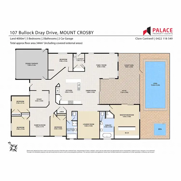 Floorplan of Homely house listing, 107 Bullock Dray Drive, Mount Crosby QLD 4306