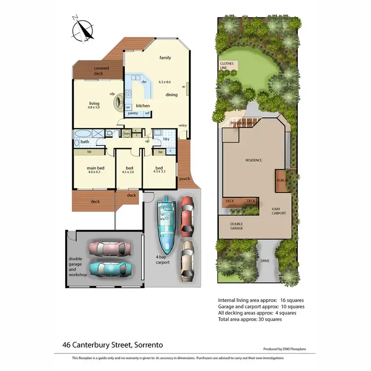 Floorplan of Homely house listing, 46 Canterbury Street, Sorrento VIC 3943