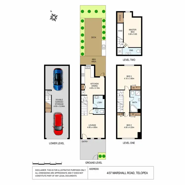 Floorplan of Homely townhouse listing, 4/37-39 Marshall Road, Telopea NSW 2117