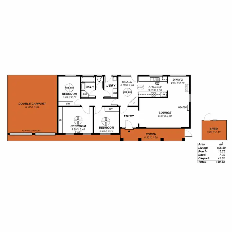 Floorplan of Homely house listing, 2 Eros Street, Modbury Heights SA 5092