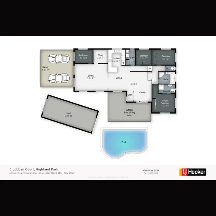 Floorplan of Homely house listing, 5 Lobban Court, Highland Park QLD 4211