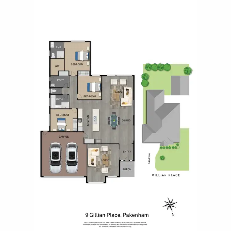 Floorplan of Homely house listing, 9 Gillian Place, Pakenham VIC 3810