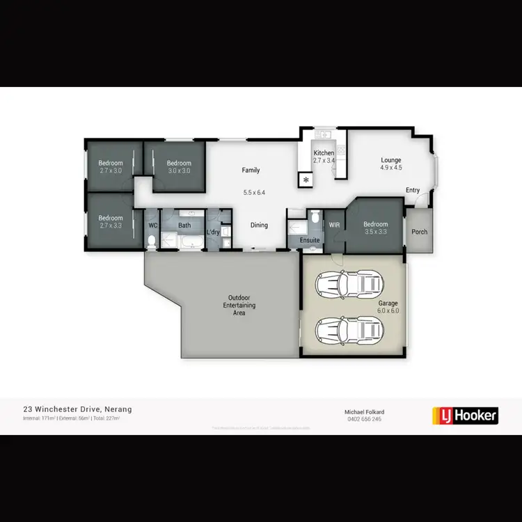 Floorplan of Homely house listing, 23 Winchester Drive, Nerang QLD 4211