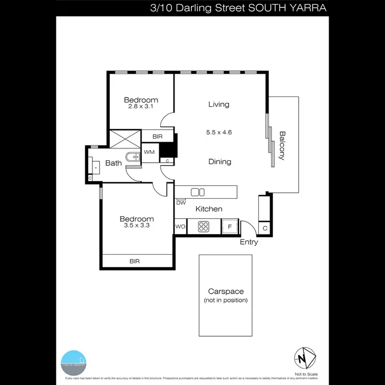 Floorplan of Homely apartment listing, 3/10 Darling Street, South Yarra VIC 3141