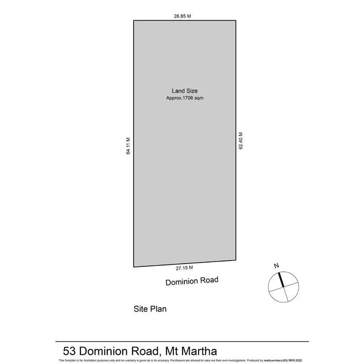 Floorplan of Homely land listing, 53 Dominion Road, Mount Martha VIC 3934