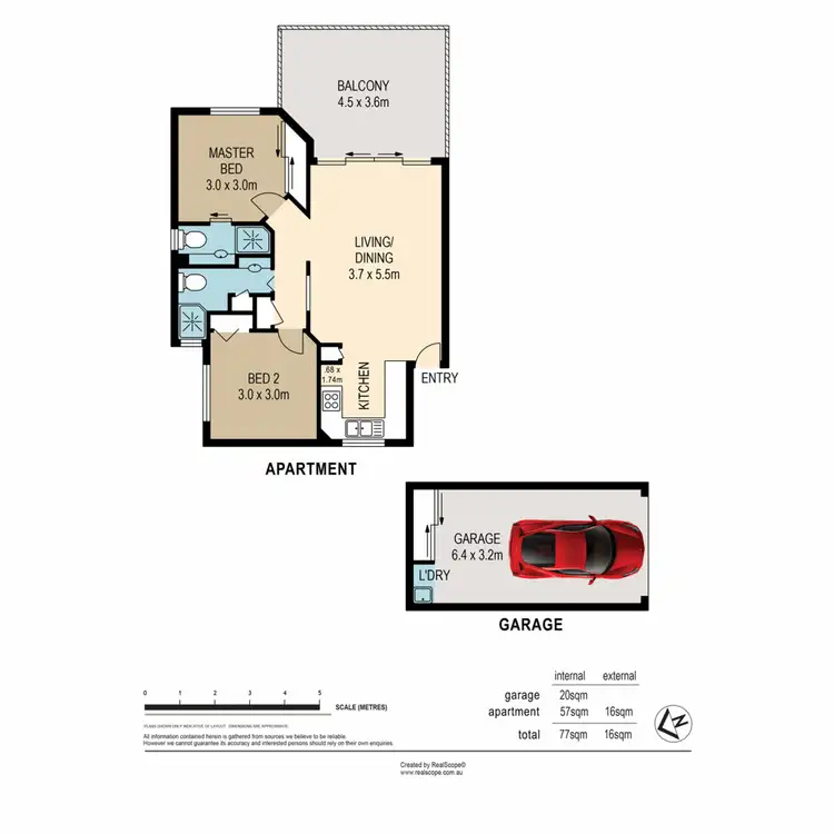 Floorplan of Homely unit listing, 8/29 Durham Street, St Lucia QLD 4067