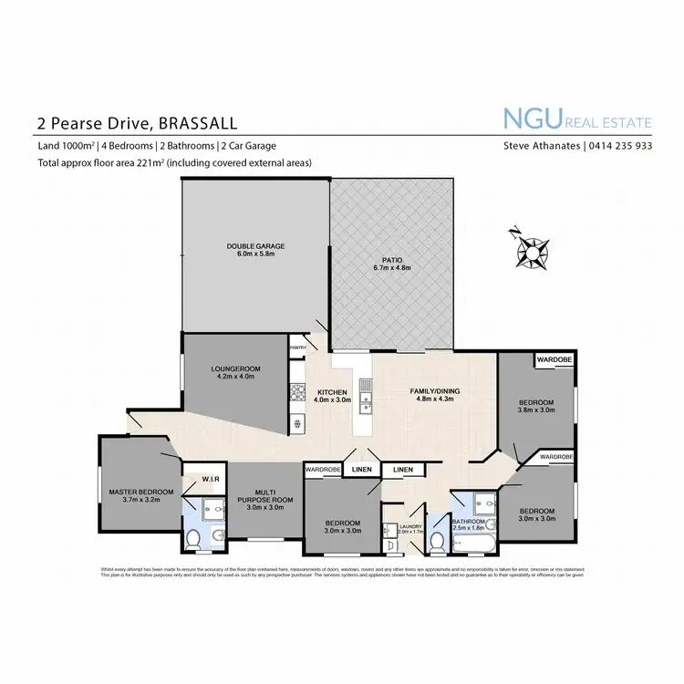Floorplan of Homely house listing, 2 Pearse Drive, Brassall QLD 4305