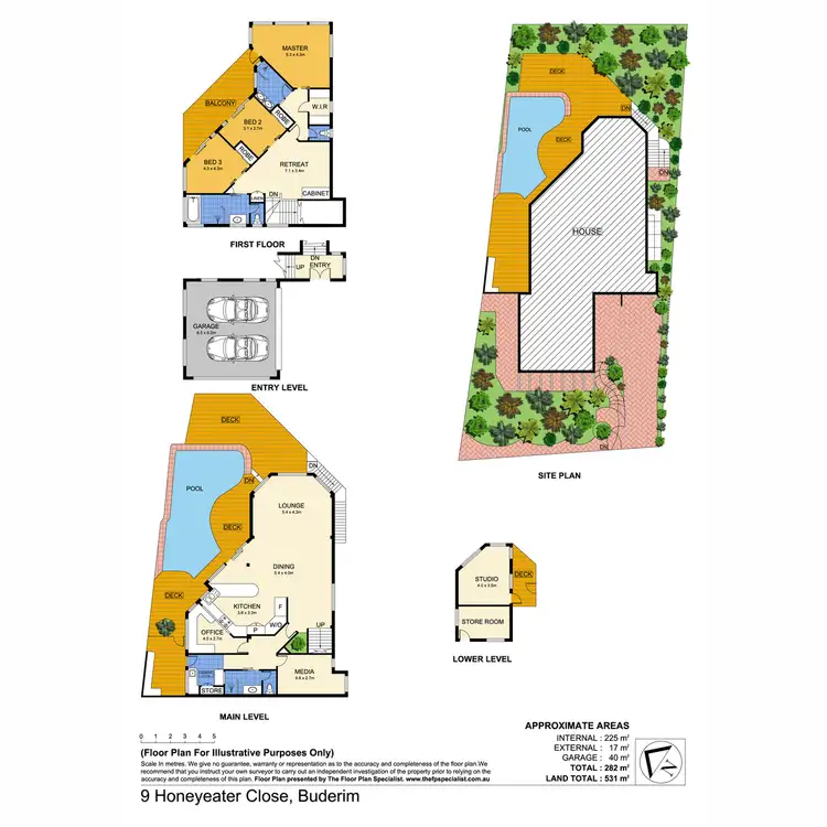 Floorplan of Homely house listing, 9 Honeyeater Close, Buderim QLD 4556