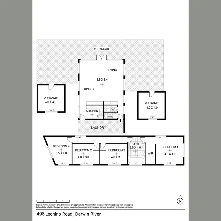 Floorplan of Homely rural property listing, 985 Leonino Road, Darwin River NT 841