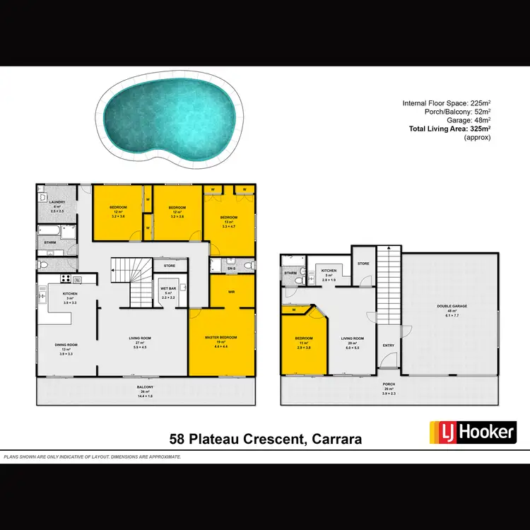 Floorplan of Homely house listing, 58 Plateau Crescent, Carrara QLD 4211