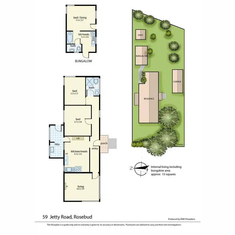 Floorplan of Homely house listing, 59 Jetty Road, Rosebud VIC 3939