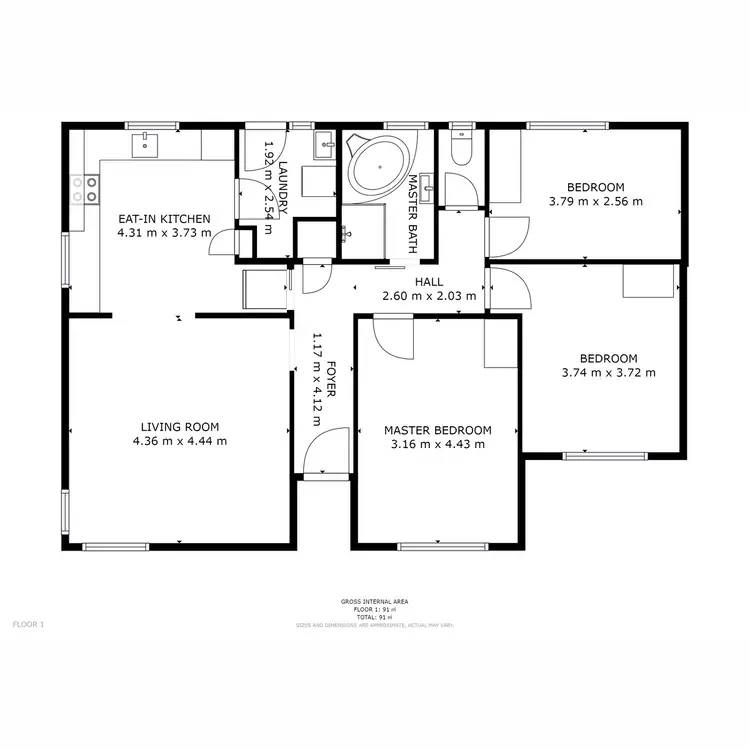 Floorplan of Homely house listing, 45 Walker Crescent, Bridgewater TAS 7030