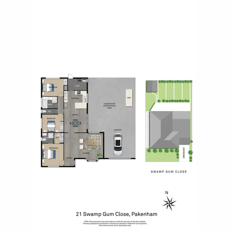 Floorplan of Homely house listing, 21 Swamp Gum Close, Pakenham VIC 3810