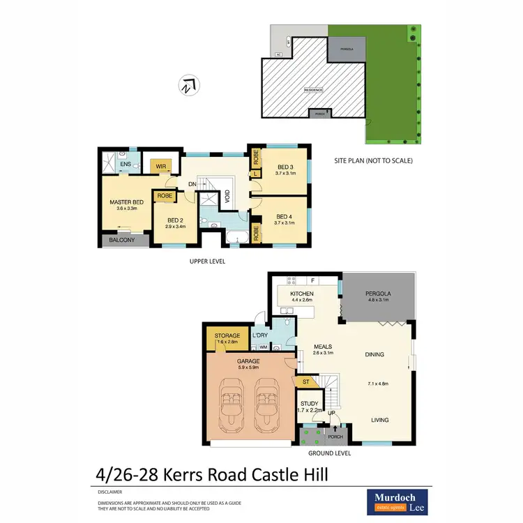Floorplan of Homely townhouse listing, 4/26-28 Kerrs Road, Castle Hill NSW 2154