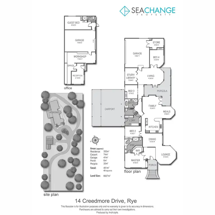 Floorplan of Homely house listing, 14 Creedmore Drive, Rye VIC 3941