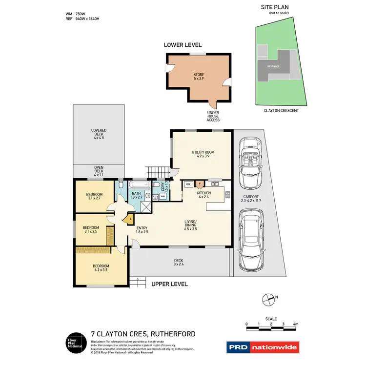 Floorplan of Homely house listing, 7 Clayton Crescent, Rutherford NSW 2320