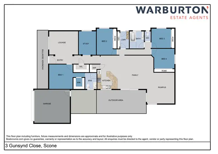 Floorplan of Homely house listing, 3 Gunsynd Close, Scone NSW 2337