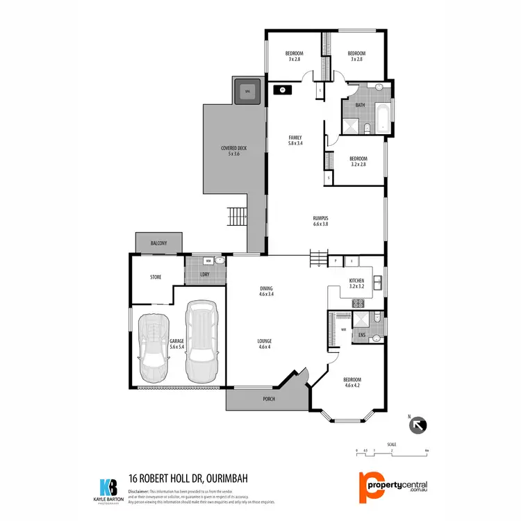 Floorplan of Homely house listing, 16 Robert Holl Drive, Ourimbah NSW 2258