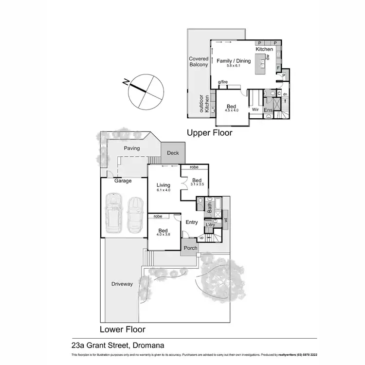 Floorplan of Homely house listing, 23a Grant Street, Dromana VIC 3936