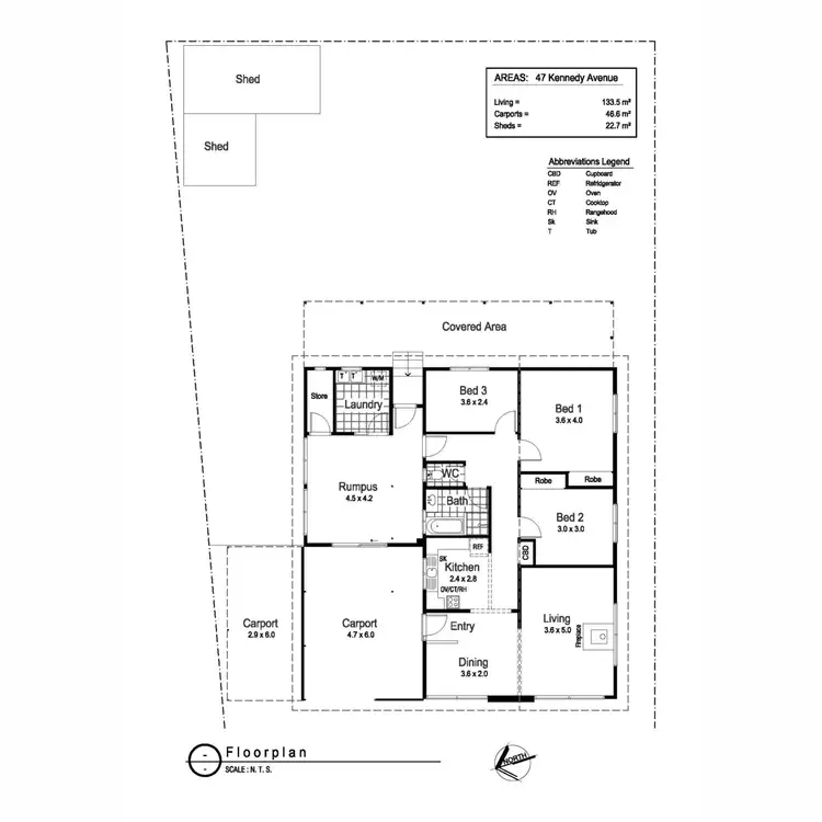 Floorplan of Homely house listing, 47 Kennedy Avenue, Kooringal NSW 2650
