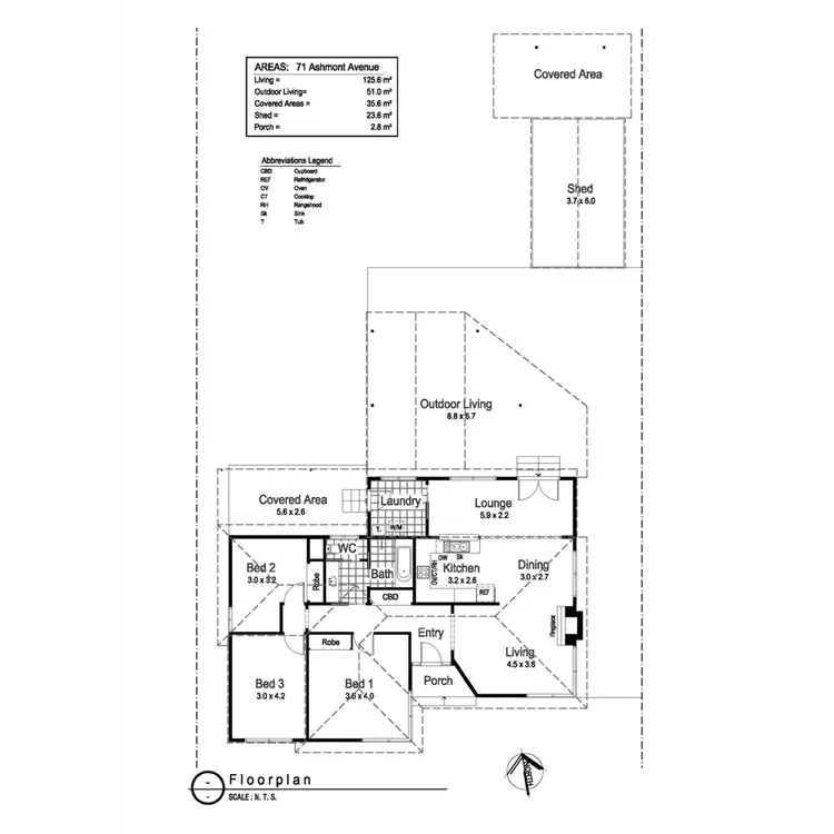 Floorplan of Homely house listing, 71 Ashmont Avenue, Ashmont NSW 2650