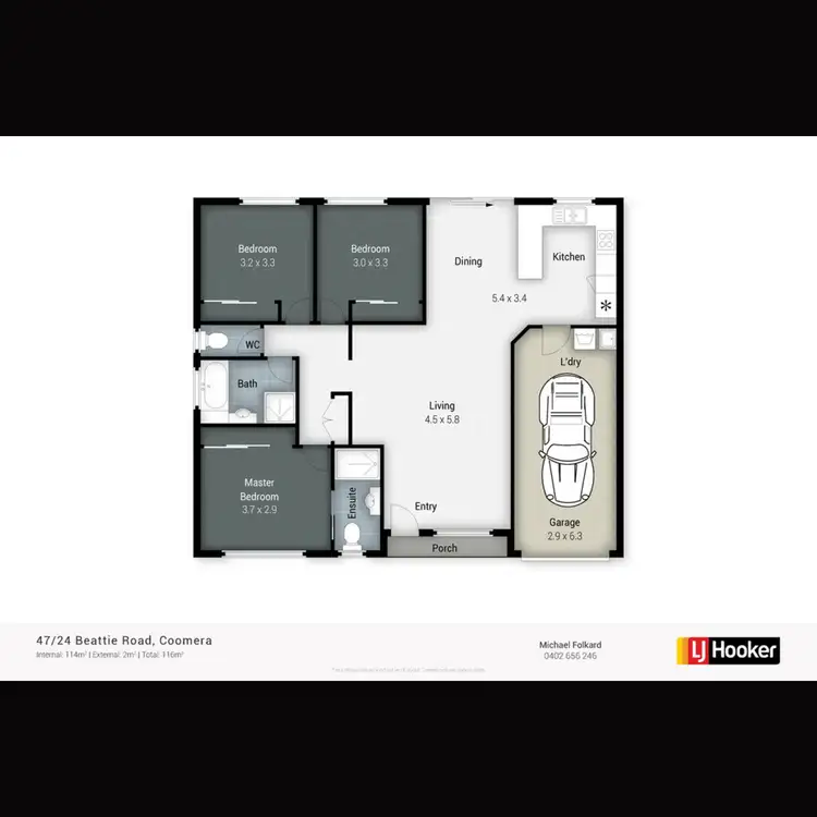 Floorplan of Homely villa listing, 47/24 Beattie Road, Coomera QLD 4209